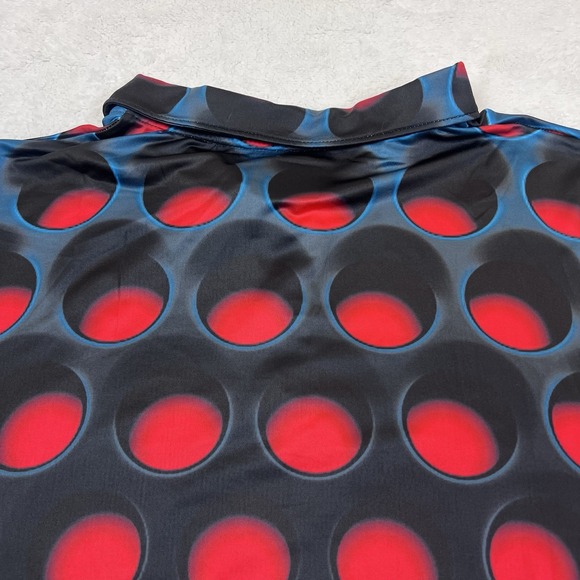 Obnoxious Golf Shirt Mens 4XL Geometric Print Stretch‎ Polyester Blend - Picture 8 of 9